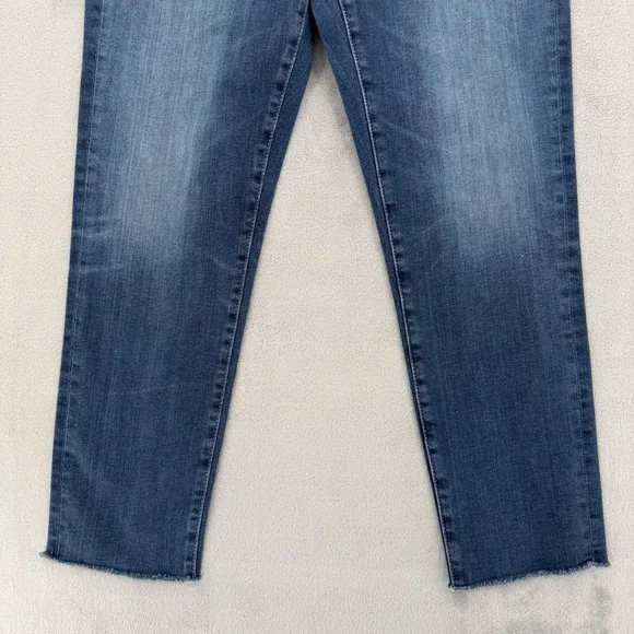 AG Adriano Goldschmied The Stilt Crop Cigarette Jeans Raw Hem Blue Size 30 - Picture 4 of 13